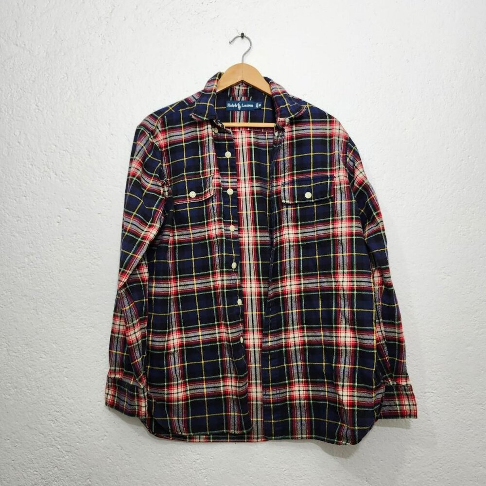 Ralph Lauren Long Sleeve multicolor button down flannel shirt